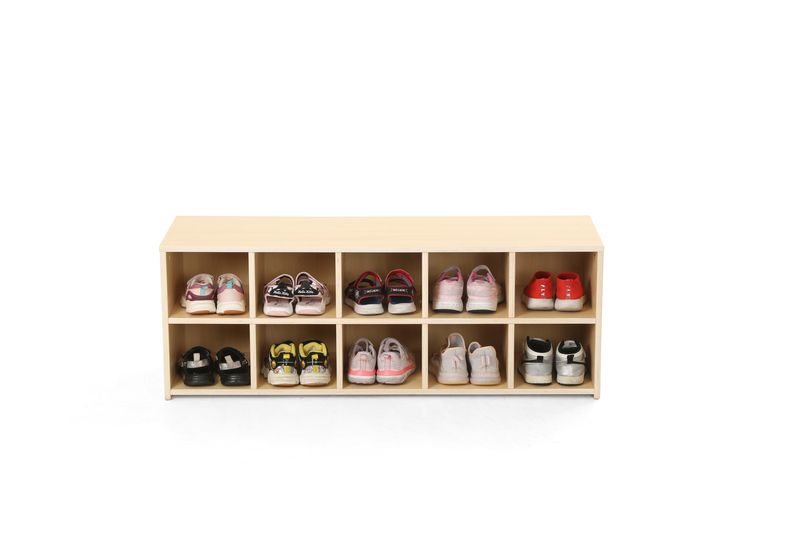 Kindergarten Schuhregal für 10 Paar Schuhe