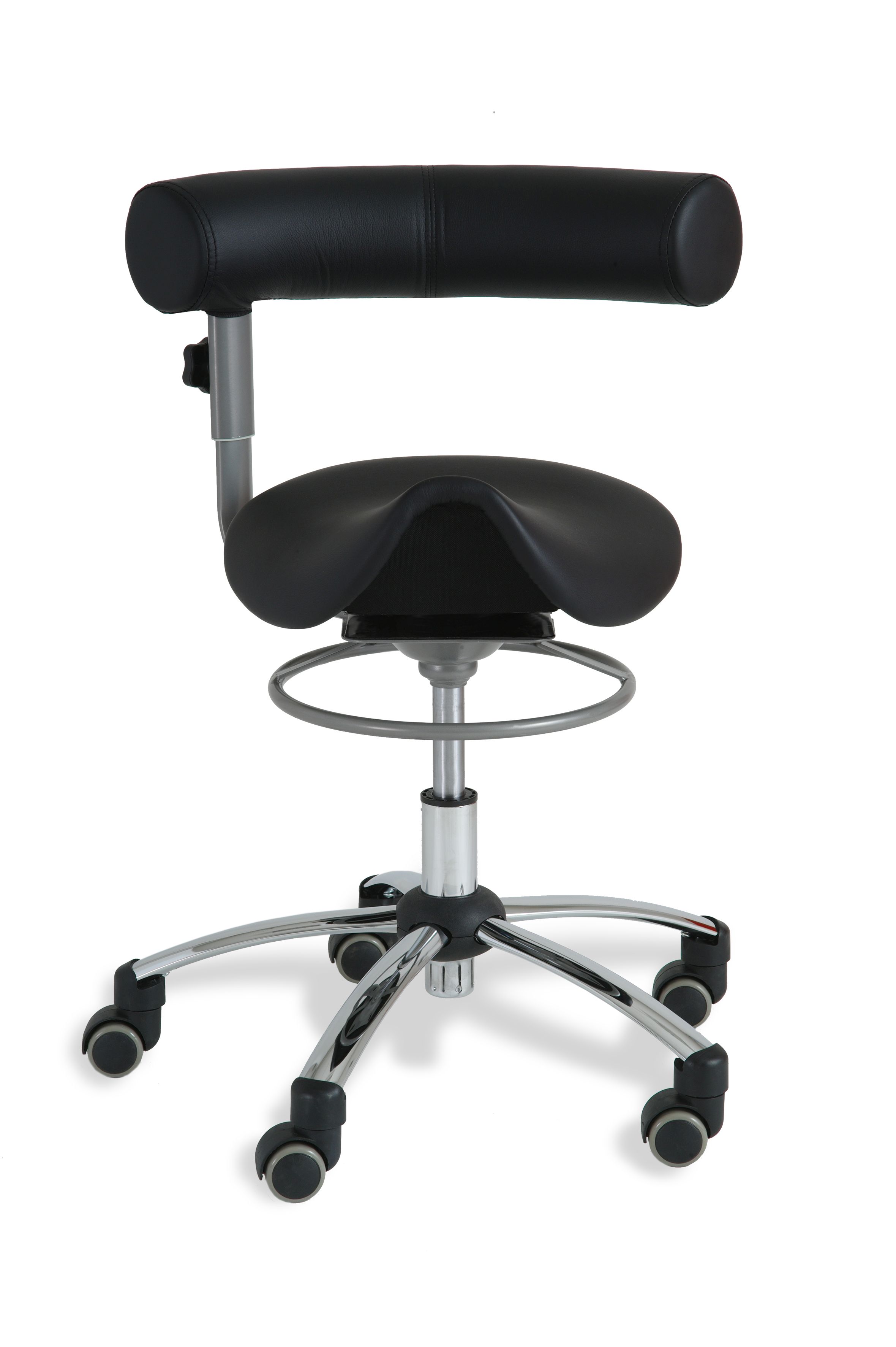 Sanus®-Sattelsitz mit Lehne (LH), Kunstleder