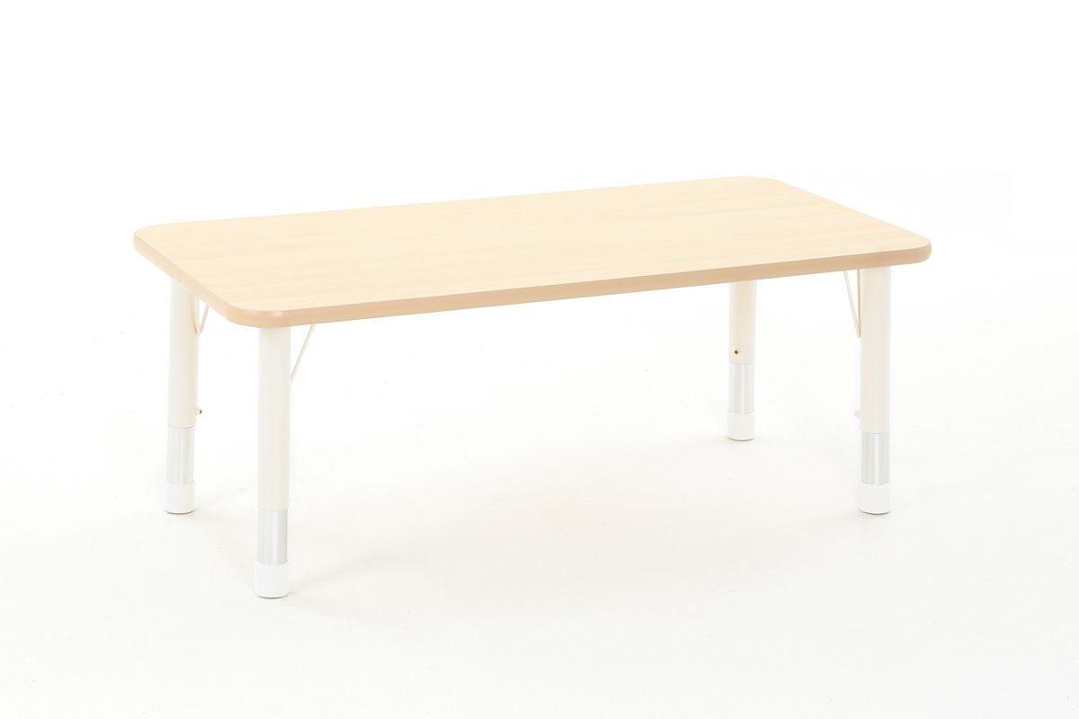 Rechtecktisch "Owlaf", höhenverstellbar 120 x 75 cm, mit HPL-Oberfläche