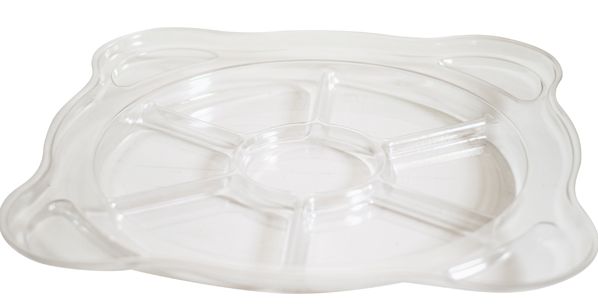 Schale 7-fach transparent für Leuchtkübel