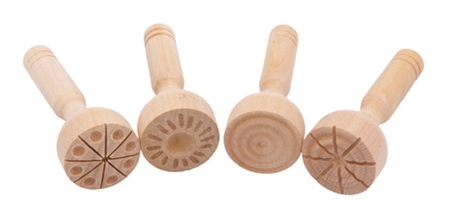 Knetstempel, 4er Set