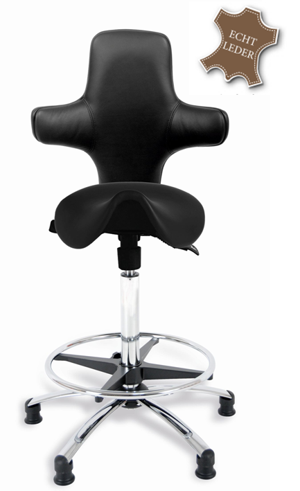 Sanus®-VARIOWIP Sattel Hochstuhl, Leder
